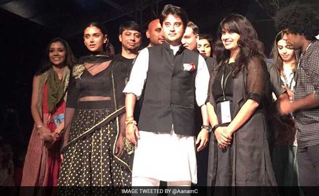 Congress's Jyotiraditya Scindia Walks The Ramp For This Cause