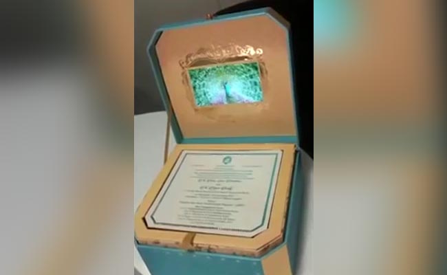 Now, The Big Fat Wedding Invite. Produced By Ex-Minister Gali Janardhan Reddy