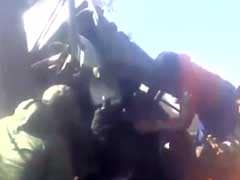 Caught On Camera: Kashmiri Youth Rescue Soldier Trapped Inside Damaged Vehicle