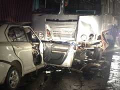 5 Of Family Killed As Car Rams Into Bus Near Ludhiana