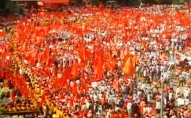Marathas Take Out Massive 'Silent March' In Kolhapur