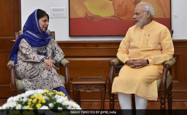 Mehbooba Mufti Calls On PM Modi, Discusses Situation In Jammu And Kashmir