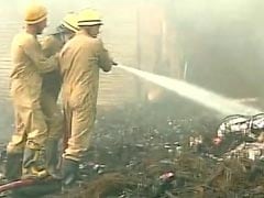 Fire Breaks Out In Delhi's Mongolpuri Oil Market