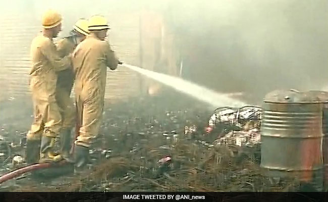 Fire Breaks Out In Delhi's Mongolpuri Oil Market