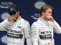 Lewis Hamilton Chasing Mercedes Teammate Nico Rosberg at US Grand Prix