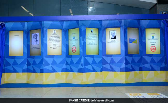 Nobel Memorial Wall Inaugurated At Rajiv Chowk Metro Station