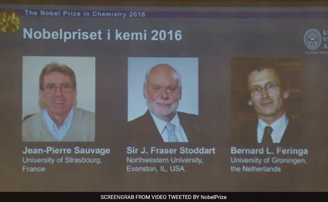 Scottish, French And Dutch-Born Scientists Win Nobel Chemistry Prize