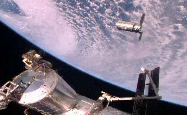 Orbital Cargo Ship Arrives Space Station