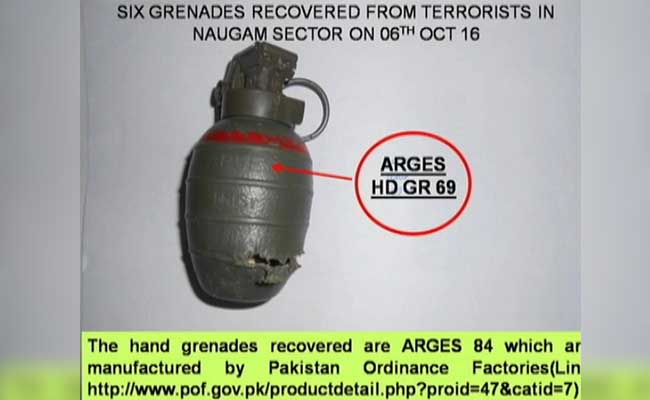 Pak Markings On Grenades Seized From Terrorists In Naugam: Army