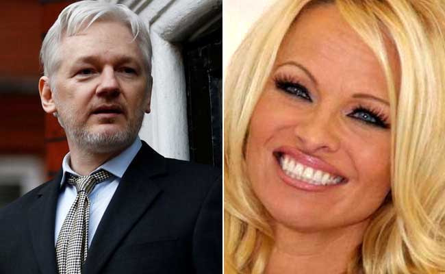 Concerned About Julian Assange's Health, Pamela Anderson Gives Him Vegan Meal