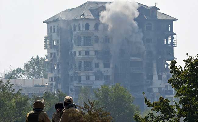 Pampore Encounter Near Srinagar Ends After Nearly 60 Hours, 2 Terrorists Killed