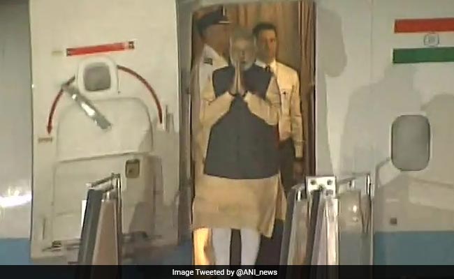 PM Narendra Modi Arrives In Goa For BRICS Summit