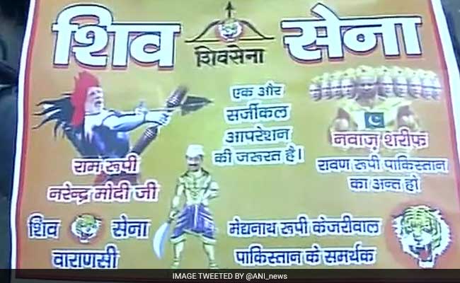 On Varanasi Posters, PM Modi Is Ram, Nawaz Sharif Ravana
