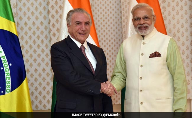 PM Narendra Modi Meets Brazilian President Michel Temer