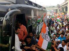 Rahul Gandhi Back In Delhi Surrounded By Buses. Rush Hour Alert.