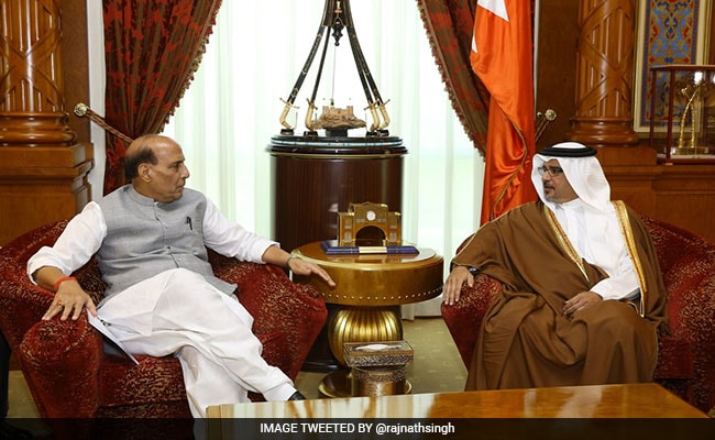 Home Minister Rajnath Singh Meets Bahrain King, Crown Prince