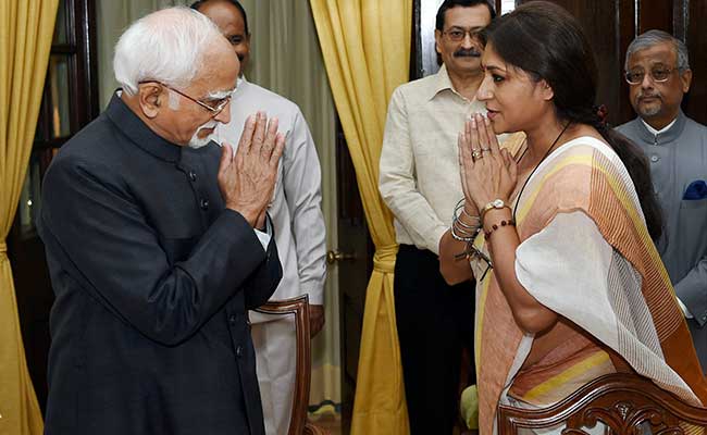 Roopa Ganguly, L Ganeshan Take Oath As Rajya Sabha Lawmakers