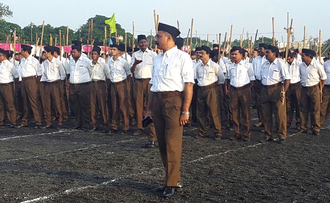 Congress tweets khaki shorts on fire History evolution and controversies  of RSS past uniform