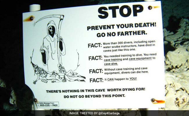 'Stop. Prevent Your Death' Said Sign At Florida Underwater Cave. These Experienced Divers Ignored It.