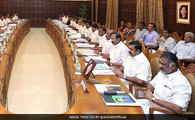 Tamil Nadu Finance Minister O Panneerselvam Holds Cabinet Meeting