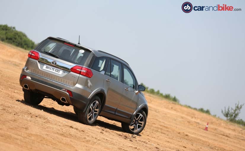 tata hexa rear profile