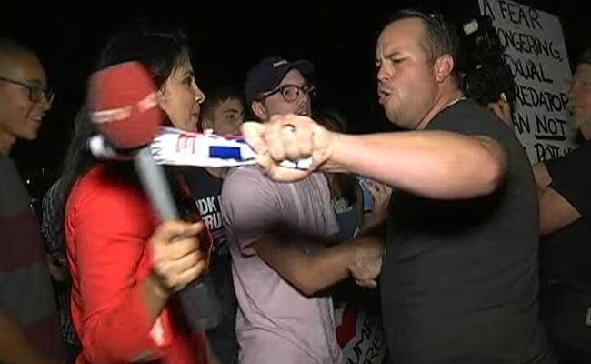 Donald Trump Supporters Heckle NDTV Reporter, Threaten To Knock Her Mic Down