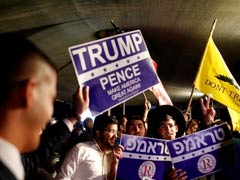 In Hats And T-Shirts, Donald Trump Fans Rally In Jerusalem's Old City