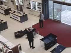 Nightmare Moment Man Smashes TVs Worth 5000 Pounds In UK Store