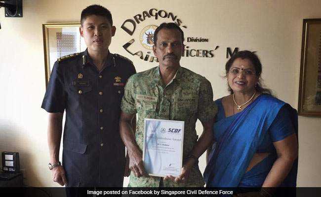 Indian-Origin Singaporean Awarded For His Life-Saving Efforts