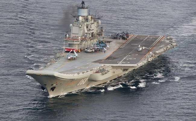 Russia's Only Aircraft Carrier On Fire In Port: Report