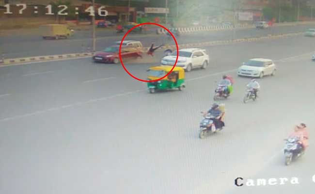 On Camera, Speeding Car Rams 63-Year-Old Woman, Granddaughter In Ahmedabad