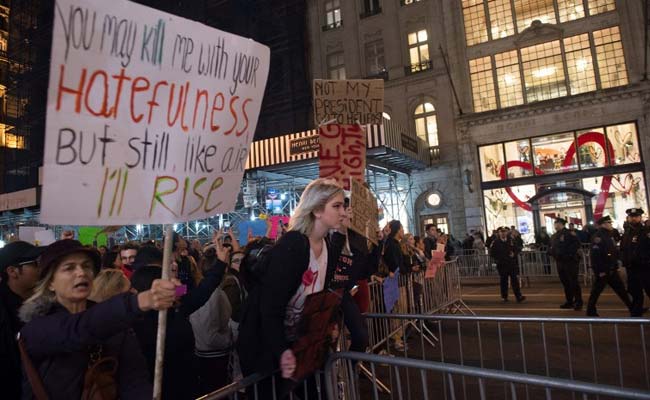 'It's Now Or Never': How Anti-Trump Protests Spread Across The U.S.