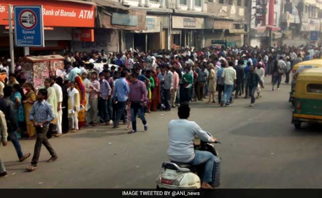 No Respite For Citizens, Long Queues Even After Week Of Cash Ban