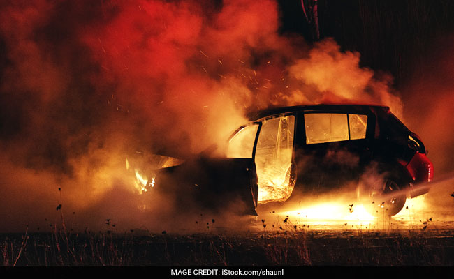 SUV Catches Fire On Gurugram Expressway, Disrupts Traffic