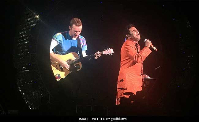 Chris Martin Sings 'Vande Mataram' With AR Rahman