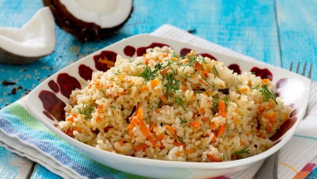 10 Most Popular South Indian Rice Dishes - Coconut Rice