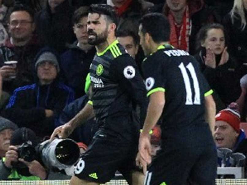 Diego Costa Sends Chelsea to Top of Premier League