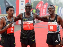 Kenya's Olympic Champion Eliud Kipchoge Wins Delhi Half Marathon