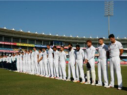1st Test: England Cricketers Wear 'Poppies With Pride' vs India at Rajkot 1st Test: England Cricketers Wear 'Poppies With Pride' vs India at Rajkot
