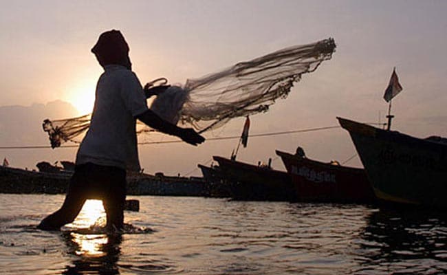 Rosecliff Heights Fisherman On Raft With Fishing Nets In Asia Sky