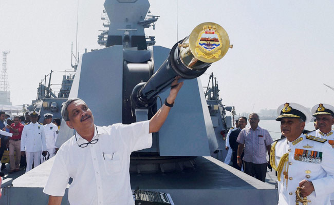 Indigenously-Built Warship INS Chennai Commissioned In Mumbai