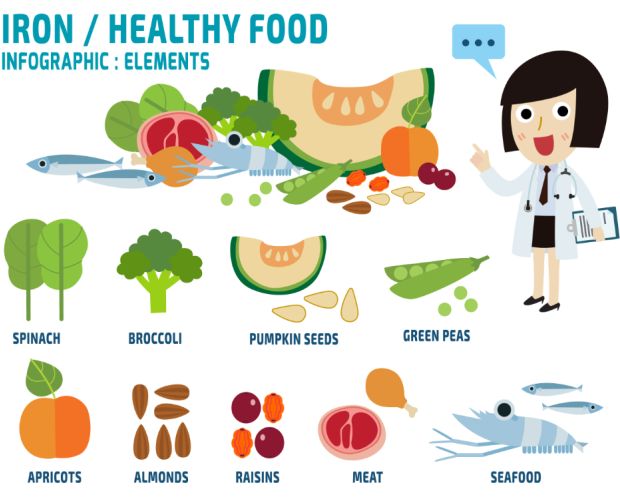 How Much Iron In Food Chart