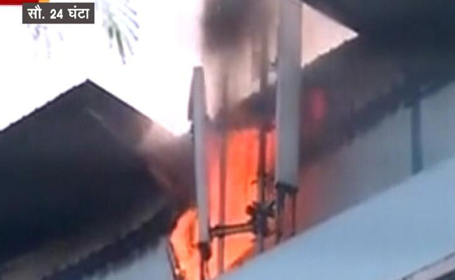 Massive Fire At Kolkata's SSKM Hospital