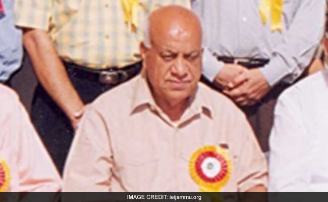 Former Jammu And Kashmir Deputy Chief Minister Mangat Ram Sharma Dies At 85