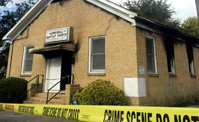 FBI Probes Fire And 'Vote Trump' Graffiti At Mississippi Church