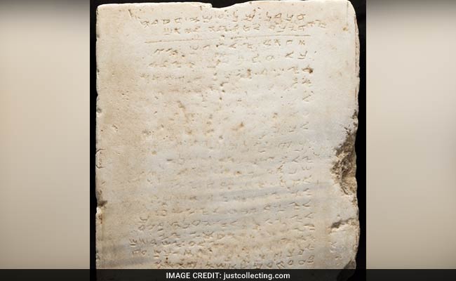 Oldest Stone Tablet With Ten Commandments Up For Auction