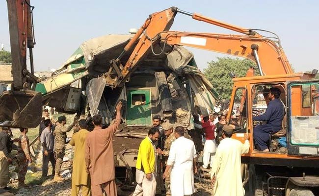 At Least 11 Killed In Train Collision In Pakistan's Karachi