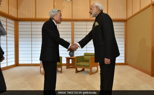 PM Narendra Modi Meets Japanese Emperor Akihito