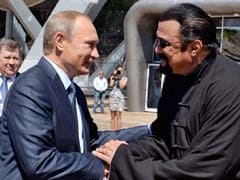 President Vladimir Putin Gives Russian Citizenship To Action Film Actor Seagal