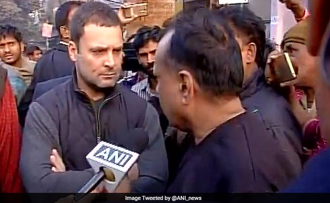 Rahul Gandhi Visits ATM In Delhi, Speaks To People